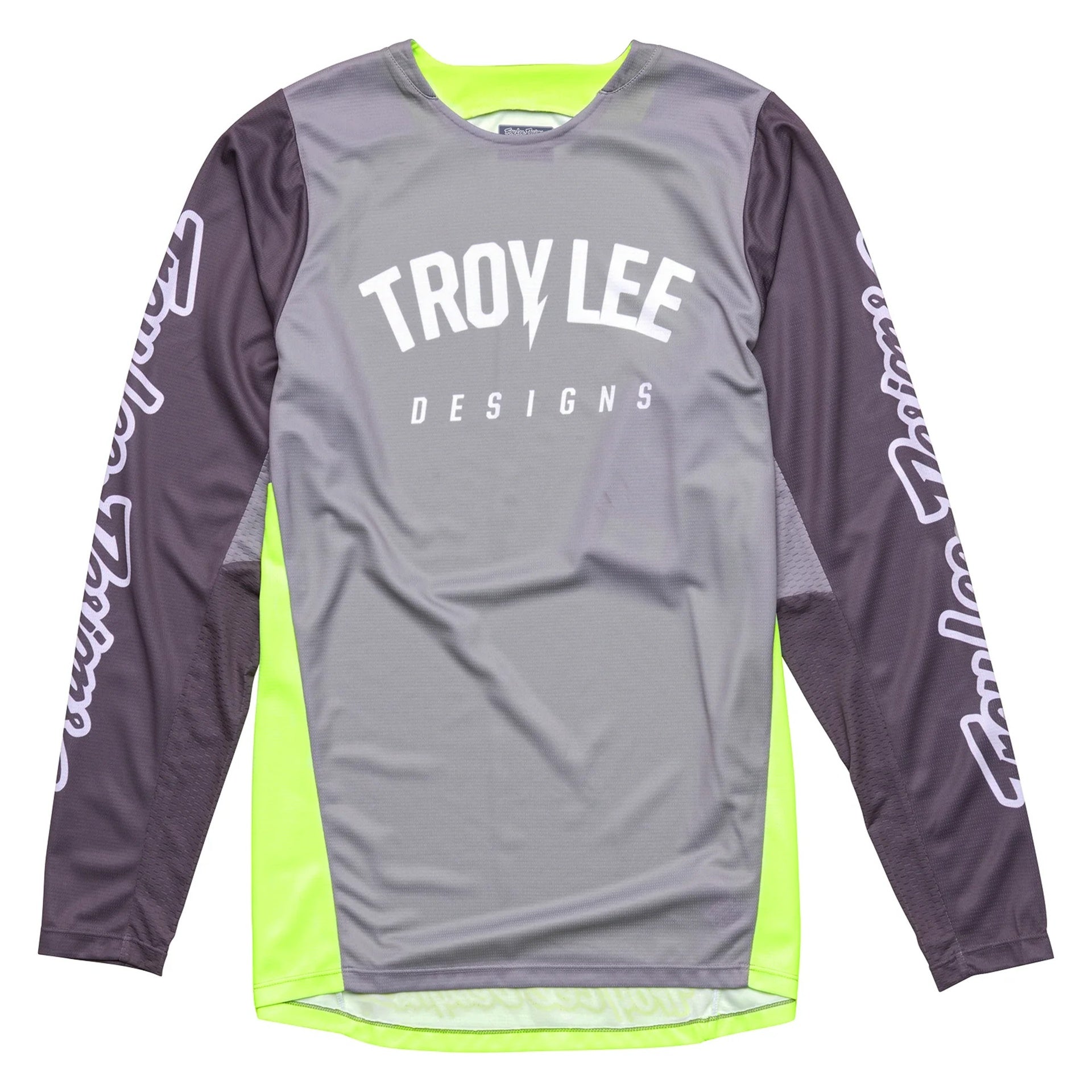 Jersey para niño Troy Lee Designs Gp Pro Boltz Silver / Glo Green